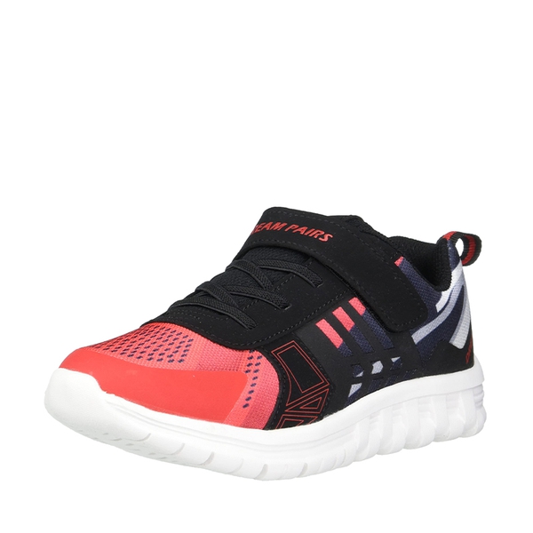 Boys Girls Athletic Running Sneakers - RED BLACK -  0
